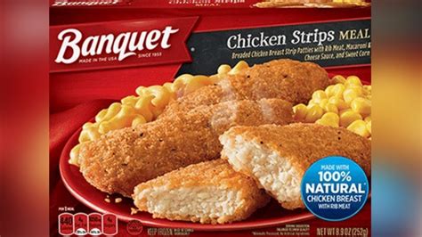 ConAgra Brands Inc. recalls over 245,000 pounds of Banquet chicken strips meals due to plastic contamination